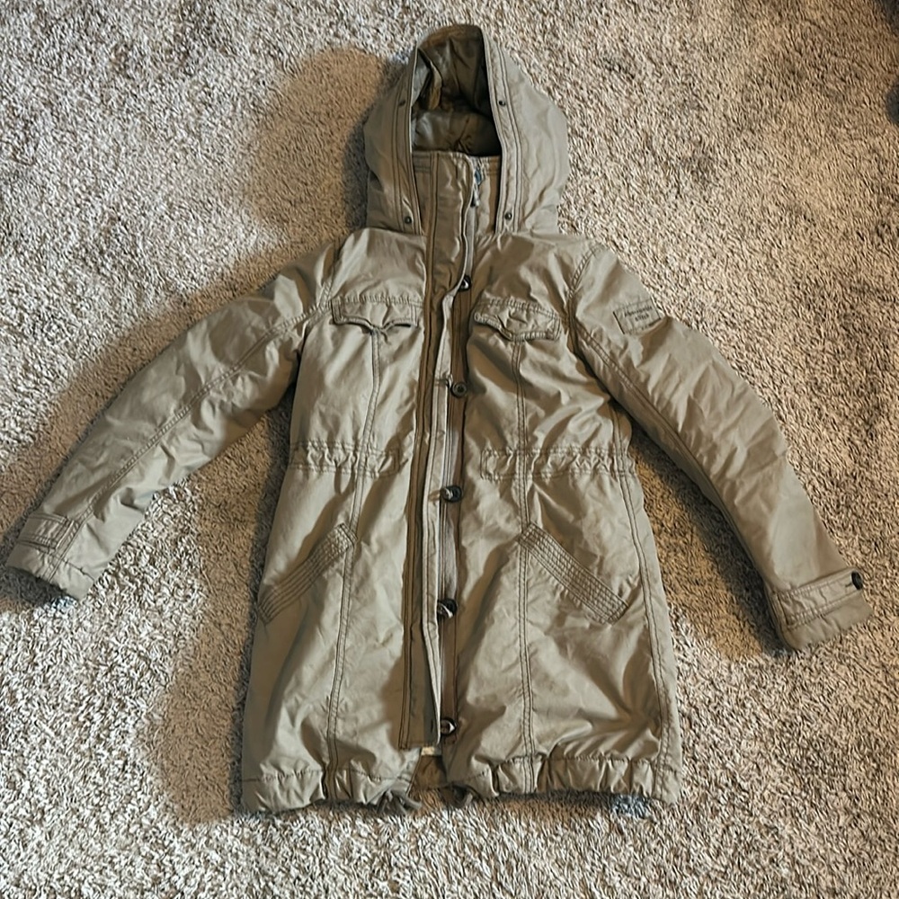 Abercrombie & Fitch Brown Jacket with Fur Inside Brand NWOT Size Medium